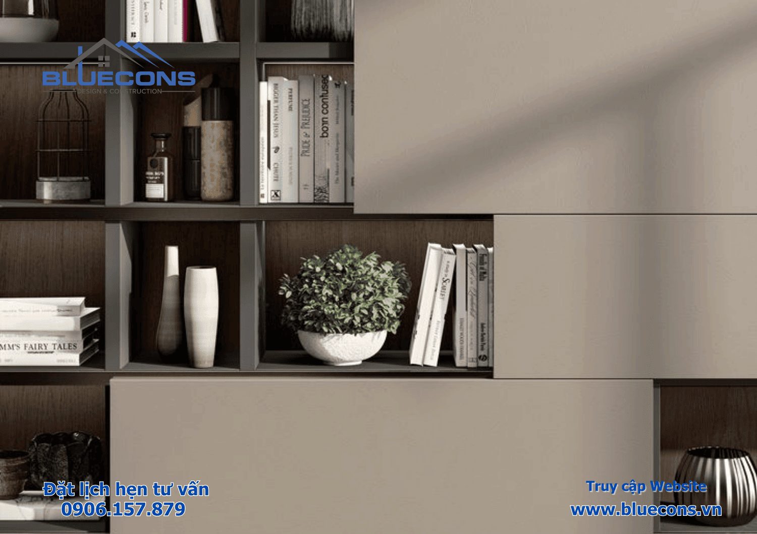 Ke-trung-bay-go-MDF Kệ trưng bày gỗ MDF