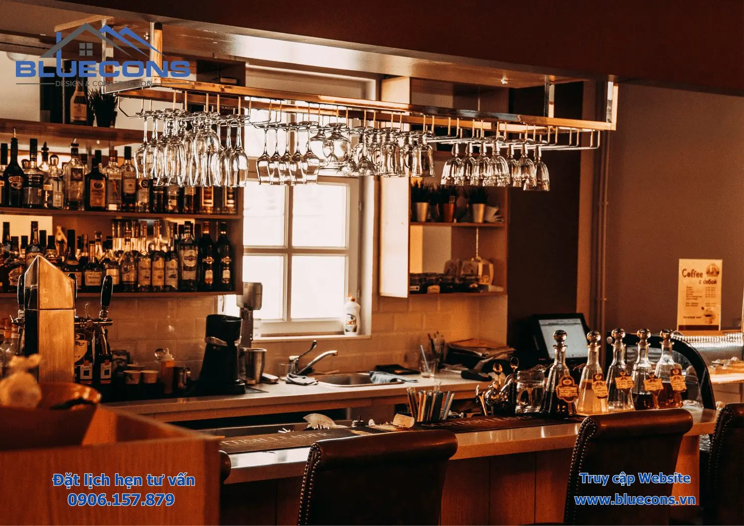 Kệ trưng bày quán bar