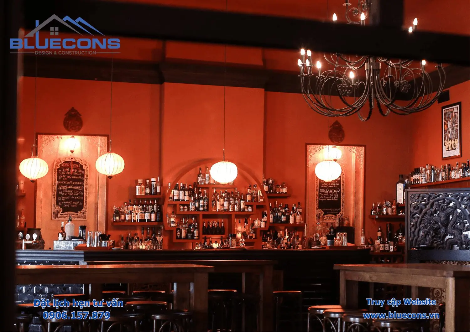 Kệ trưng bày quán bar