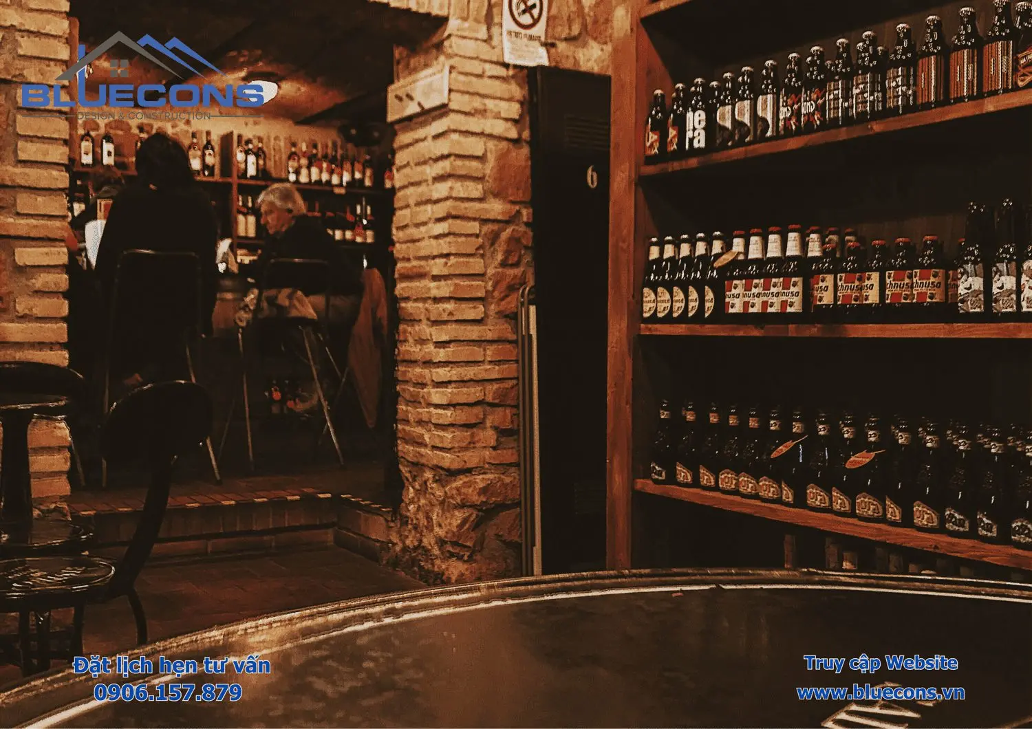 Kệ trưng bày quán bar