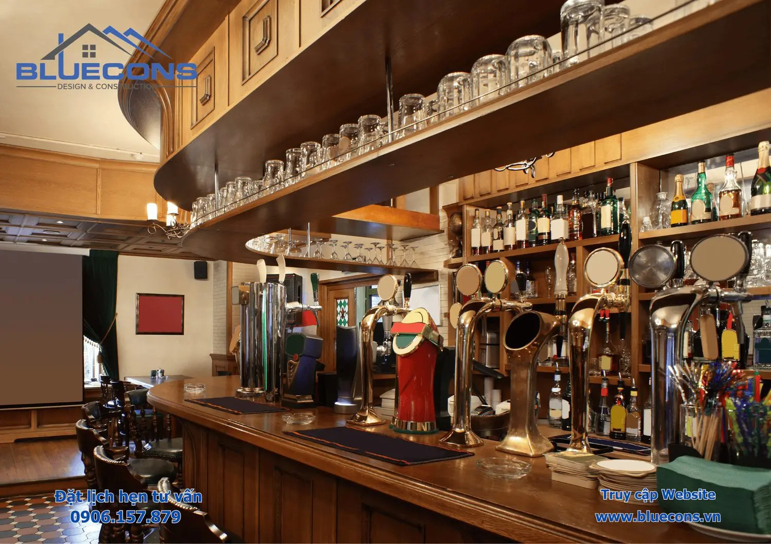 Kệ trưng bày quán bar