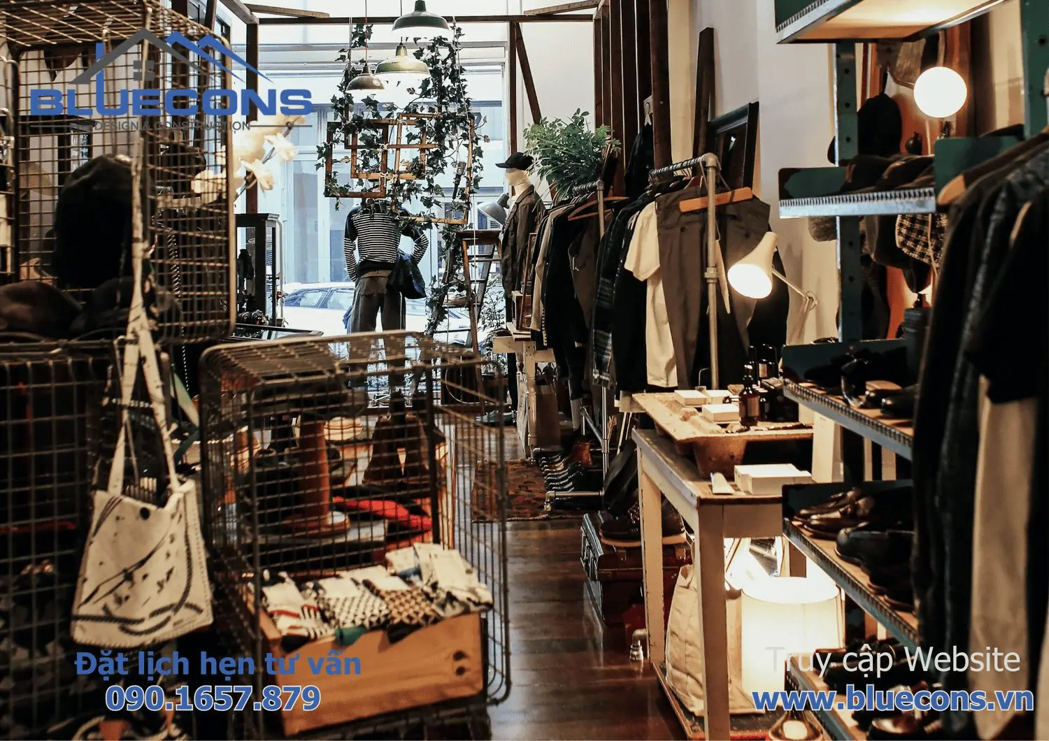 Kệ trưng bày shop thời trang