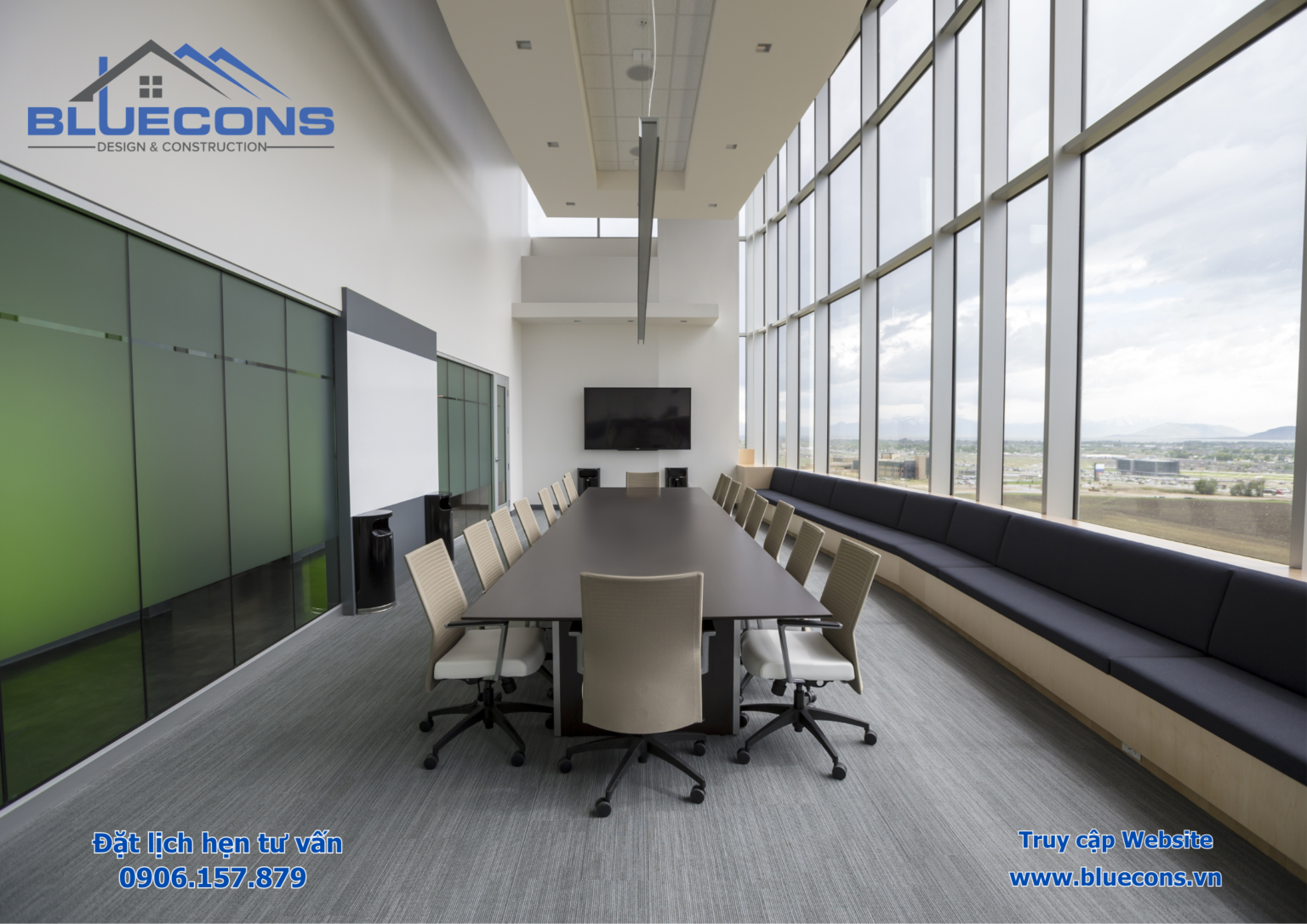 Tại sao Bluecons là lựa chọn hàng đầu dành cho bạn về thiết kế bàn họp văn phòng ? Lựa chọn một đơn vị thiết kế bàn họp văn phòng uy tín và đáng tin cậy là quan trọng để đảm bảo rằng bạn sẽ có một sản phẩm chất lượng và phù hợp với nhu cầu của bạn. Tại Bluecons, chúng tôi luôn đồng hành cùng khách hàng "Uy tín - Tận tâm - Chất lượng" Bluecons là đối tác tin cậy hàng đầu trong việc tạo ra không gian làm việc hiện đại và bền vững, thúc đẩy sự sáng tạo và hiệu suất của các tổ chức Bluecons có đội ngũ chuyên gia thiết kế và kỹ sư có kinh nghiệm lâu năm trong việc thiết kế và sản xuất nội thất văn phòng. Tại đây chúng tôi cung cấp nhiều kiểu dáng khác nhau cho bàn họp, từ các thiết kế hiện đại đến các kiểu dáng truyền thống. Điều này giúp bạn tìm ra lựa chọn phù hợp với phong cách và thẩm mỹ của bạn. Bluecons sử dụng các nguồn tài nguyên và vật liệu cao cấp để sản xuất bàn họp. Điều này đảm bảo rằng sản phẩm của bạn không chỉ đẹp mắt mà còn bền bỉ. Bluecons cung cấp các sản phẩm và dịch vụ có giá trị tốt, giúp bạn có được sản phẩm chất lượng mà không phải bỏ ra một khoản tiền lớn. Liên hệ với chúng tôi hôm nay để biết thêm thông tin về sản phẩm bàn họp và bắt đầu trang trí không gian sống của bạn một cách sáng tạo và độc đáo! Địa chỉ: 1264/11 Lê Đức Thọ, phường 13, quận Gò vấp Email: Blueconsvn@gmail.com Hotline: 090 615 7879 Fanpage: THIẾT KẾ VÀ THI CÔNG NỘI THẤT BLUECONS
