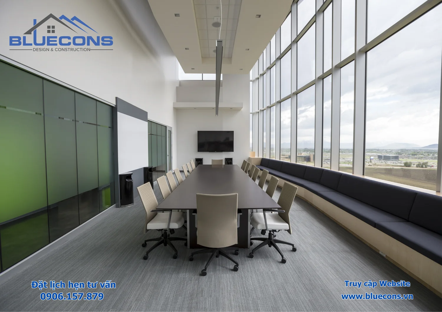 Tại sao Bluecons là lựa chọn hàng đầu dành cho bạn về thiết kế bàn họp văn phòng ? Lựa chọn một đơn vị thiết kế bàn họp văn phòng uy tín và đáng tin cậy là quan trọng để đảm bảo rằng bạn sẽ có một sản phẩm chất lượng và phù hợp với nhu cầu của bạn. Tại Bluecons, chúng tôi luôn đồng hành cùng khách hàng "Uy tín - Tận tâm - Chất lượng" Bluecons là đối tác tin cậy hàng đầu trong việc tạo ra không gian làm việc hiện đại và bền vững, thúc đẩy sự sáng tạo và hiệu suất của các tổ chức Bluecons có đội ngũ chuyên gia thiết kế và kỹ sư có kinh nghiệm lâu năm trong việc thiết kế và sản xuất nội thất văn phòng. Tại đây chúng tôi cung cấp nhiều kiểu dáng khác nhau cho bàn họp, từ các thiết kế hiện đại đến các kiểu dáng truyền thống. Điều này giúp bạn tìm ra lựa chọn phù hợp với phong cách và thẩm mỹ của bạn. Bluecons sử dụng các nguồn tài nguyên và vật liệu cao cấp để sản xuất bàn họp. Điều này đảm bảo rằng sản phẩm của bạn không chỉ đẹp mắt mà còn bền bỉ. Bluecons cung cấp các sản phẩm và dịch vụ có giá trị tốt, giúp bạn có được sản phẩm chất lượng mà không phải bỏ ra một khoản tiền lớn. Liên hệ với chúng tôi hôm nay để biết thêm thông tin về sản phẩm bàn họp và bắt đầu trang trí không gian sống của bạn một cách sáng tạo và độc đáo! Địa chỉ: 1264/11 Lê Đức Thọ, phường 13, quận Gò vấp Email: Blueconsvn@gmail.com Hotline: 090 615 7879 Fanpage: THIẾT KẾ VÀ THI CÔNG NỘI THẤT BLUECONS