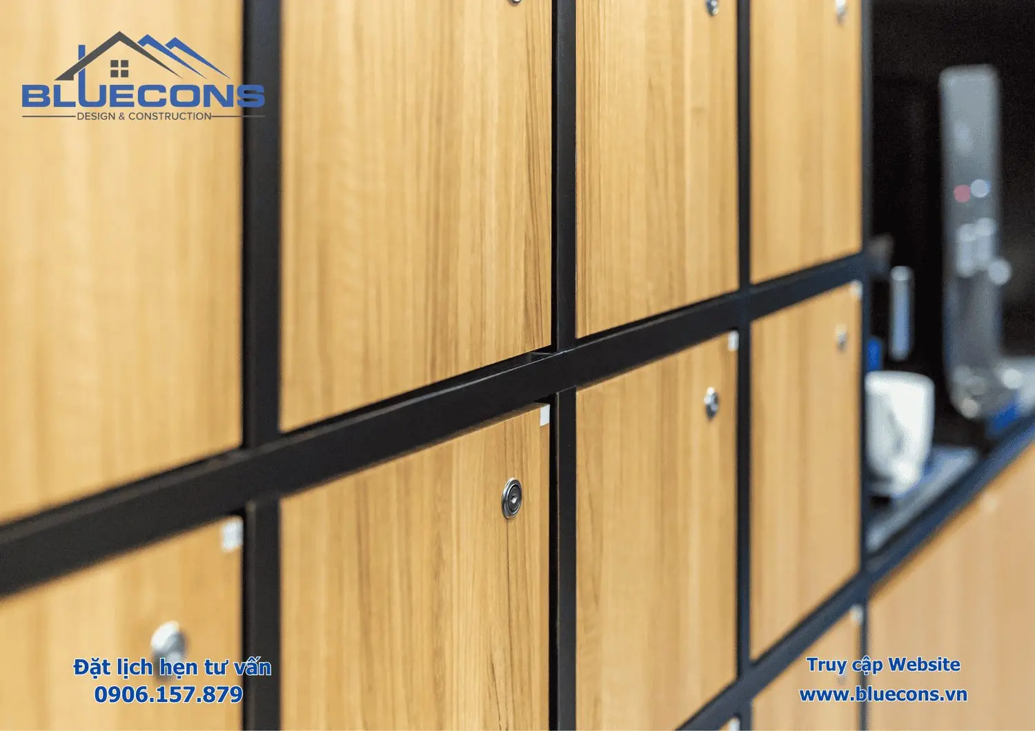 Mẫu Tủ locker văn phòng 