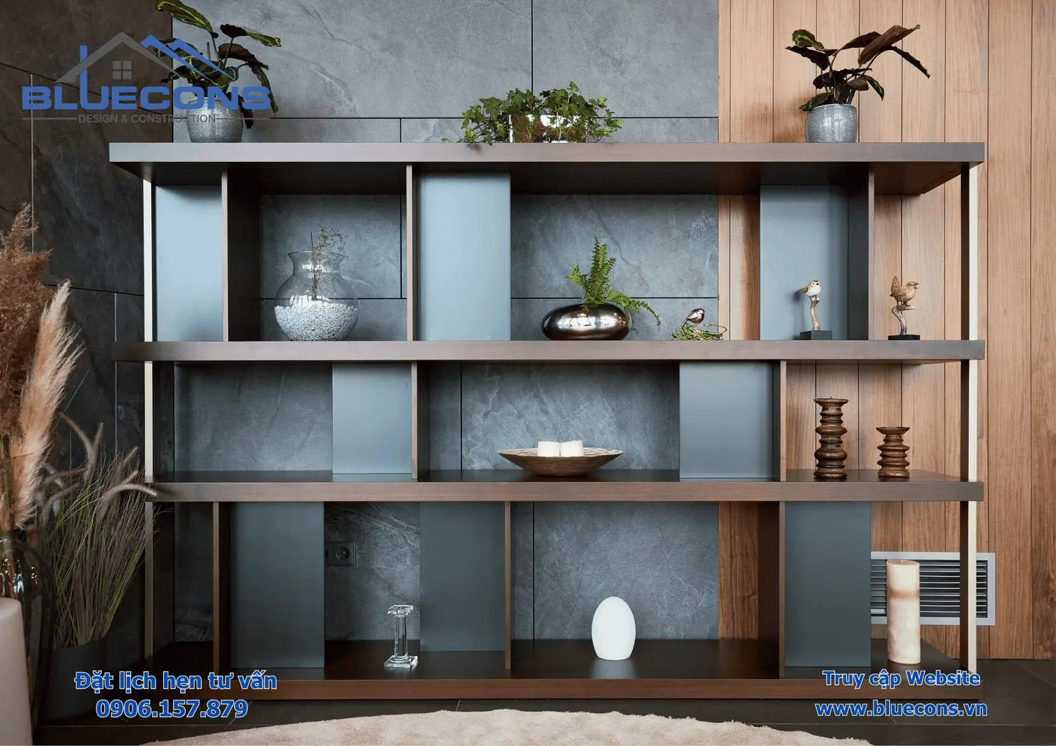Mẫu kệ trưng bày bằng gỗ