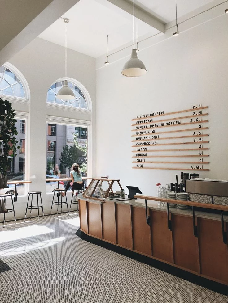 Quầy thu ngân quán cafe