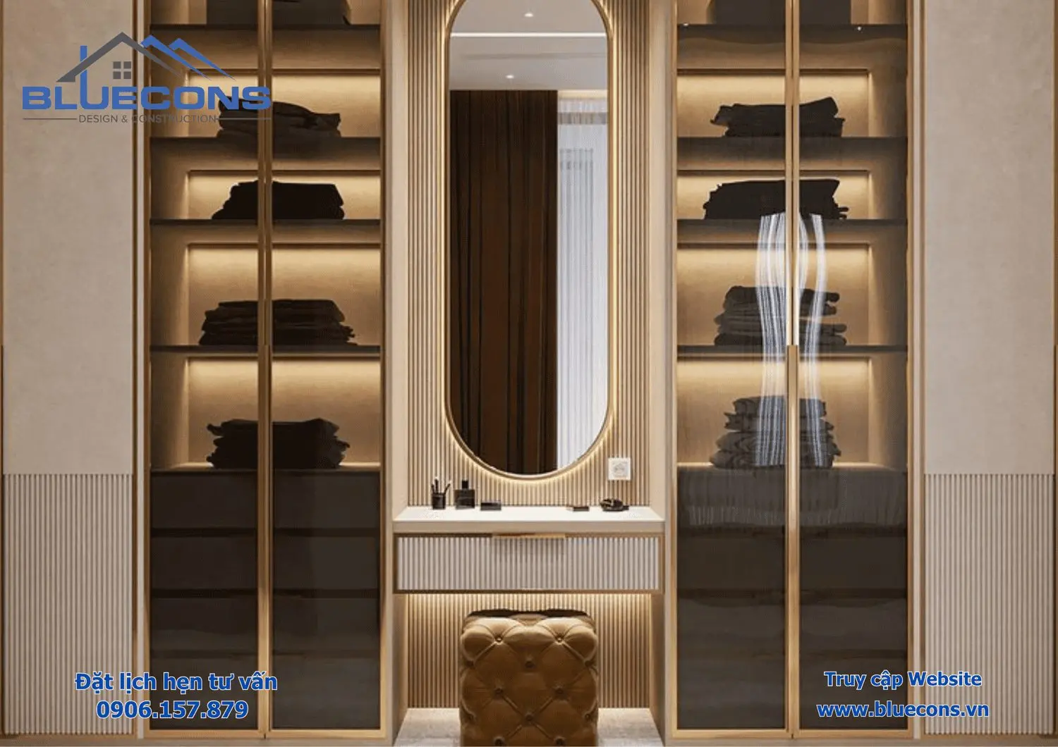 Tủ kính trưng bày cửa lùa