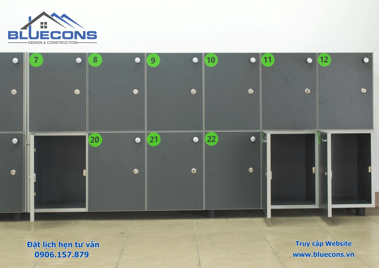 Tủ locker 2 tầng