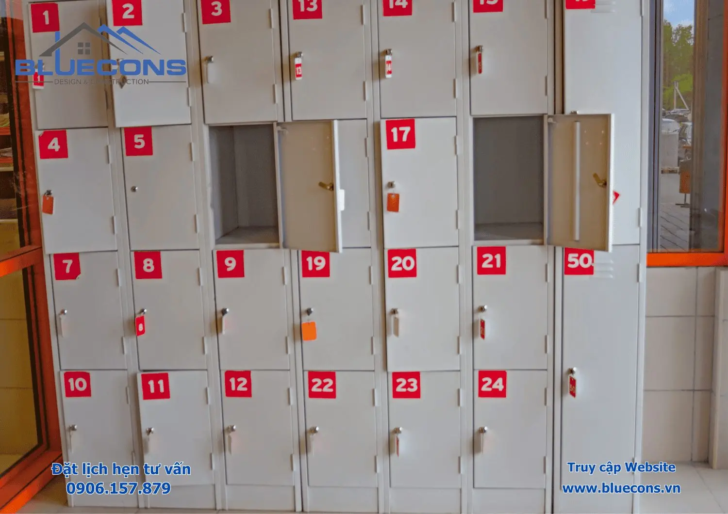 Tủ locker cho siêu thị