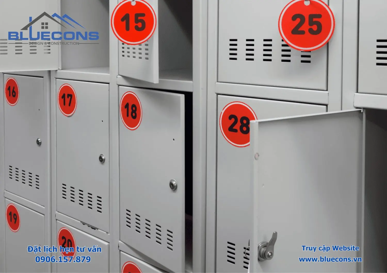 Tủ locker cho siêu thị