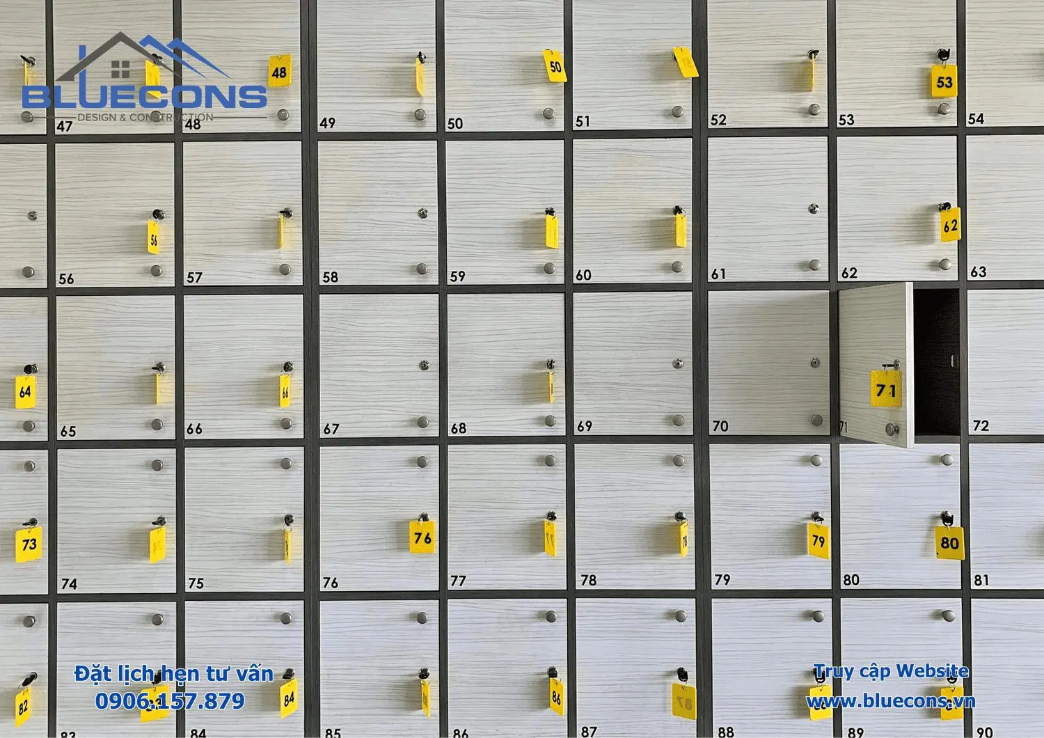 Tủ locker cho siêu thị