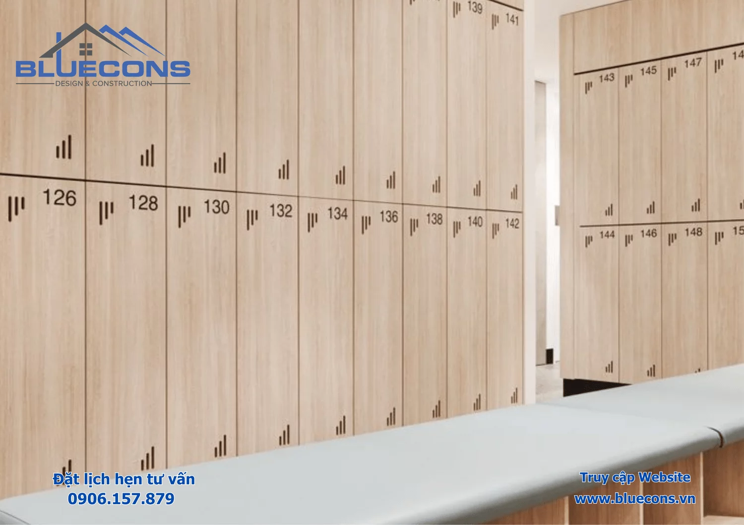 Tủ locker gỗ HDF