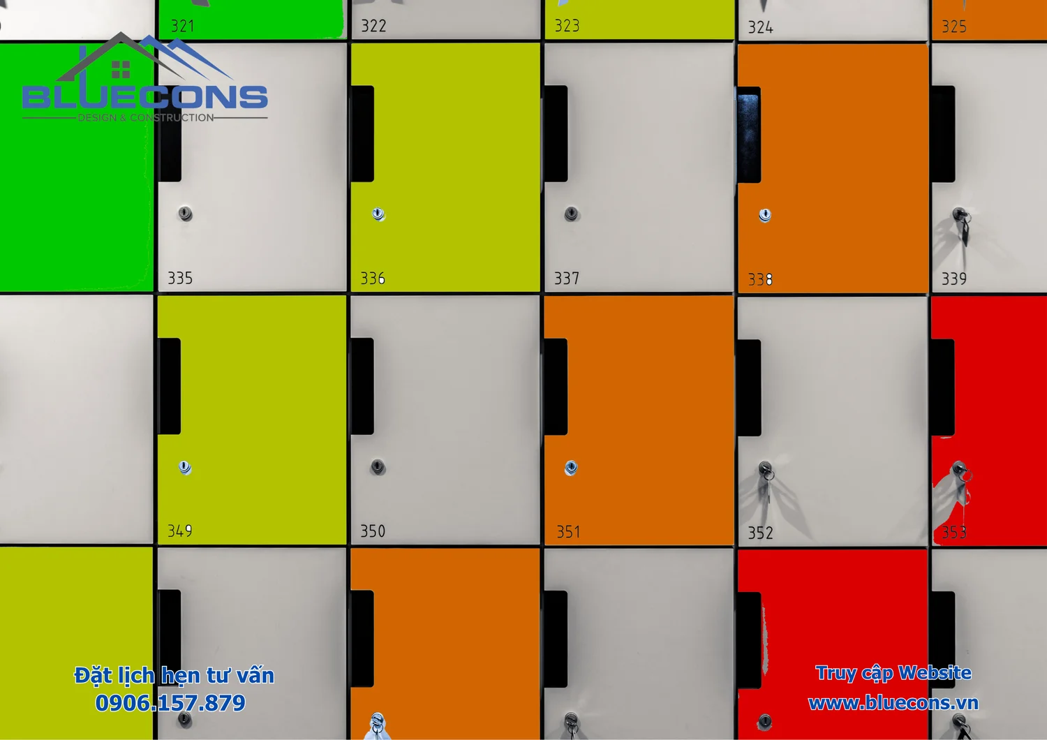 Tủ locker hiện đại
