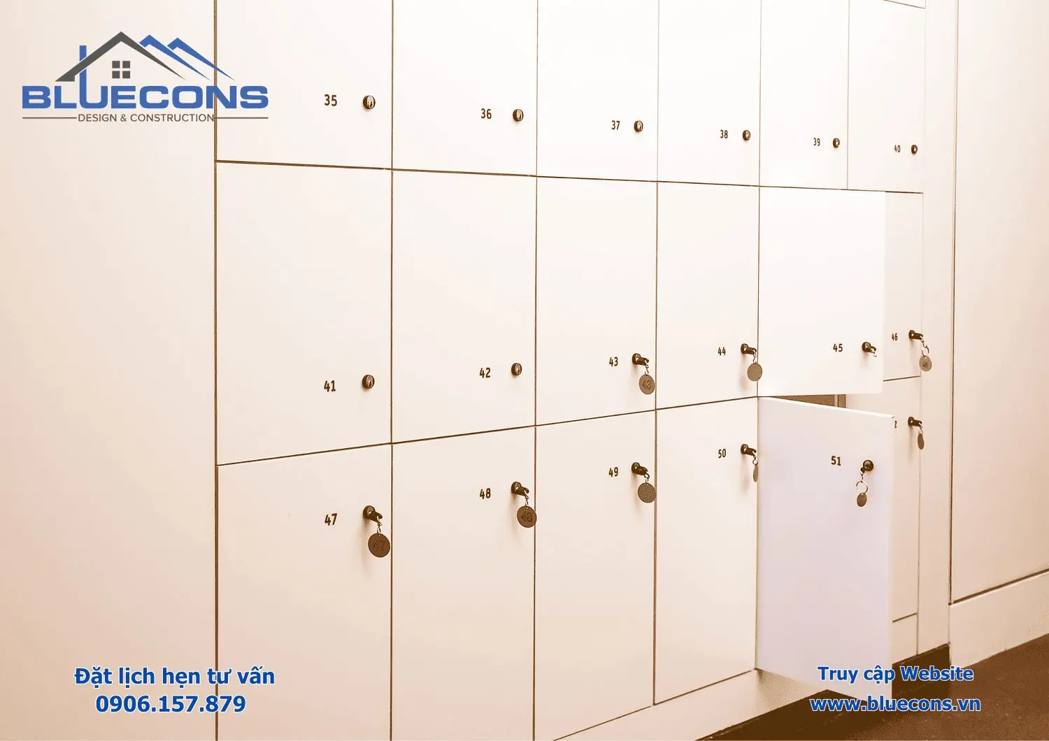 Tủ locker nhiều ngăn tiện lợi