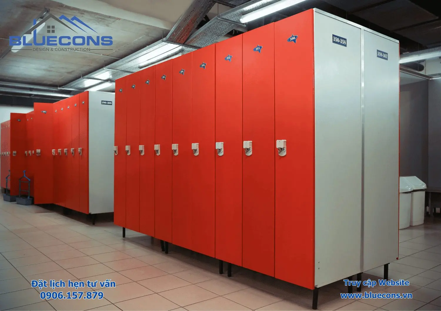 Tủ locker nhiều ngăn tiện lợi