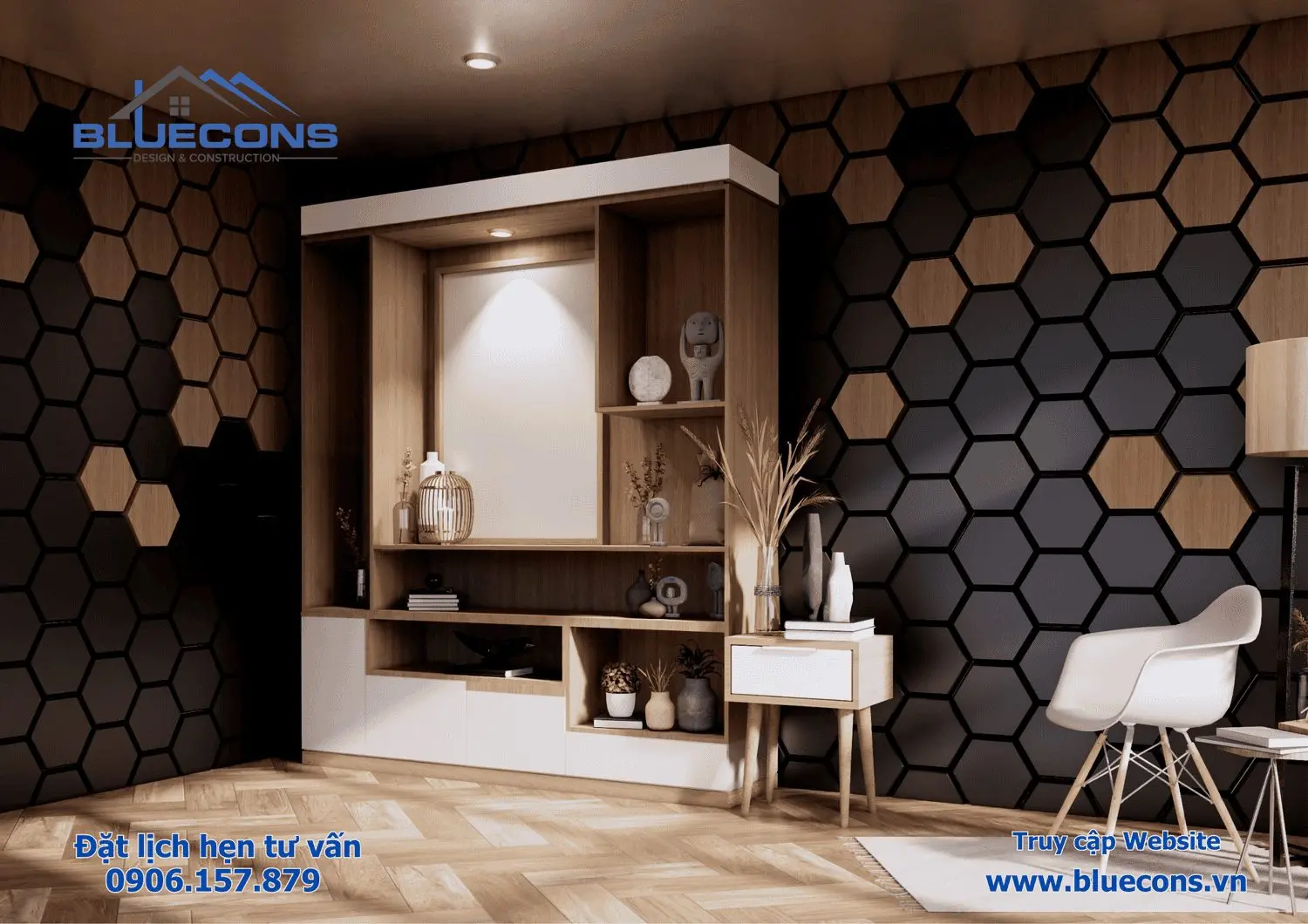 Tủ trưng bày phong cách cổ điển 