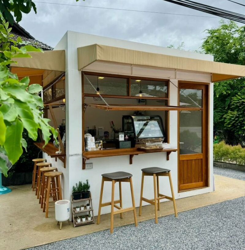Thiết kế quán trà sữa nhỏ, giá rẻ