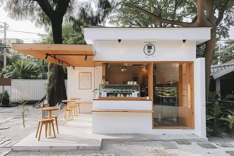 Thiết kế quán trà sữa nhỏ giá rẻ