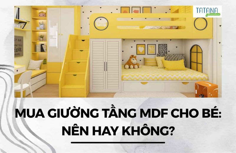 Bìa giường tầng MDF bền đẹp