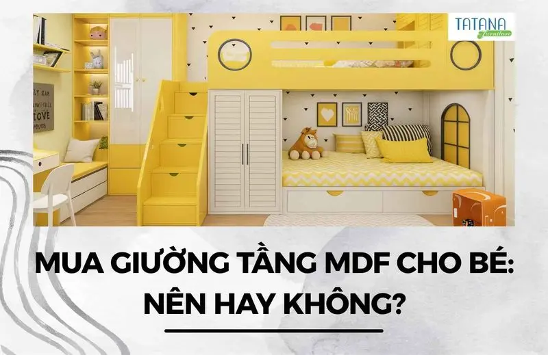Bìa giường tầng MDF bền đẹp