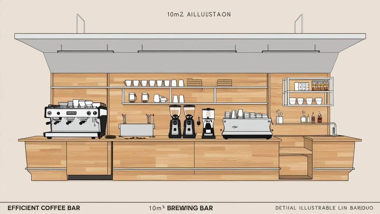 Cach-Bo-Tri-Quay-Pha-Che-Cafe-2 Cách Bố Trí Quầy Pha Chế Cafe