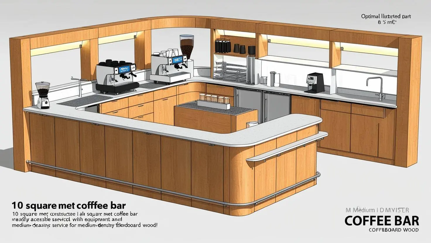 Cách Bố Trí Quầy Pha Chế Cafe (3) Cách Bố Trí Quầy Pha Chế Cafe (3)
