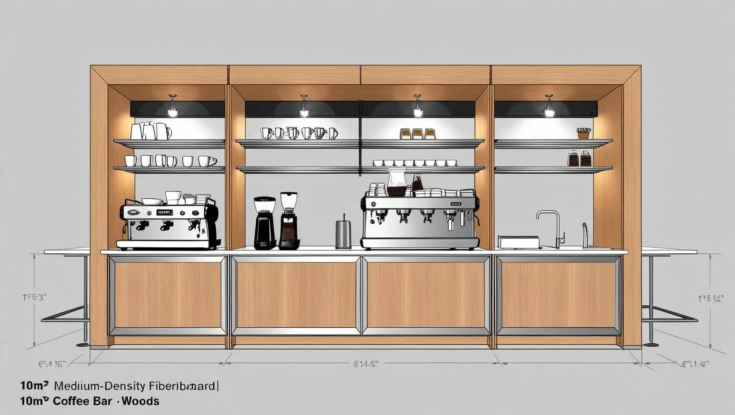 Cách Bố Trí Quầy Pha Chế Cafe (8) Cách Bố Trí Quầy Pha Chế Cafe (8)