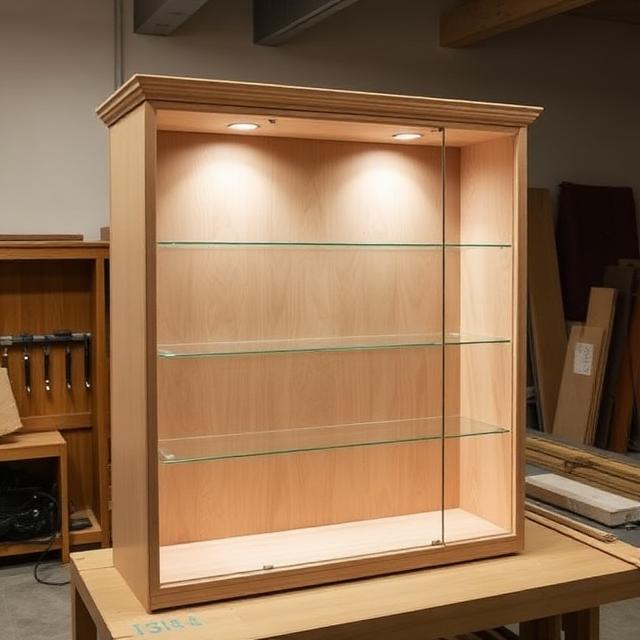 Đóng tủ trưng bày theo yêu cầu (2) Đóng tủ trưng bày theo yêu cầu (2)