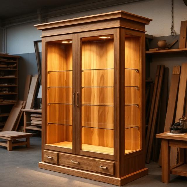 Đóng tủ trưng bày theo yêu cầu (4) Đóng tủ trưng bày theo yêu cầu (4)