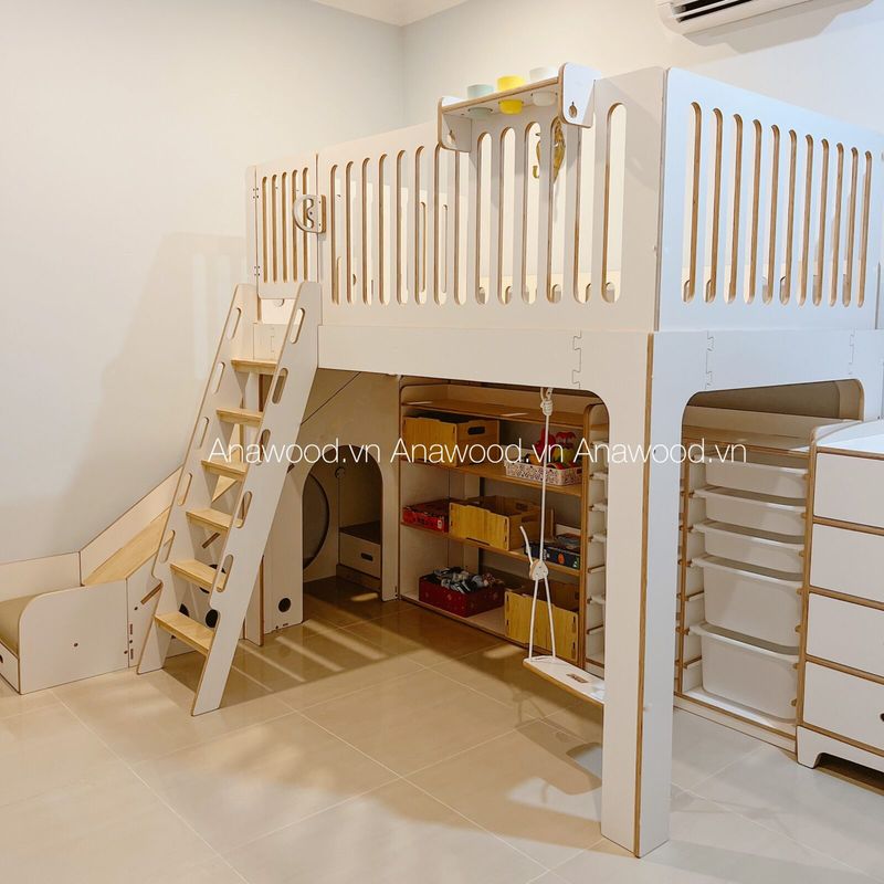 Giường tầng Plywood đẹp
