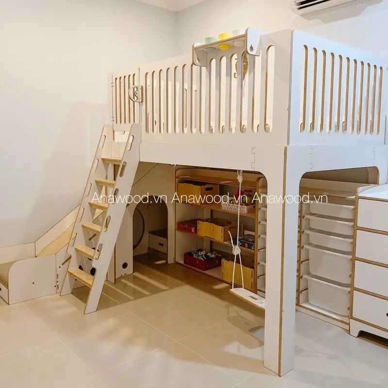 Giường tầng Plywood đẹp