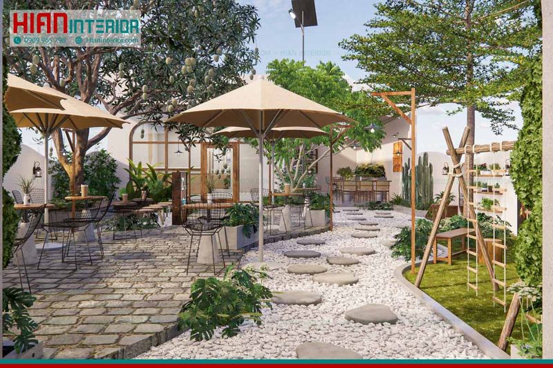 Thi Công Quán Cafe View Đẹp 5 Hình ảnh quán cafe sân vườn