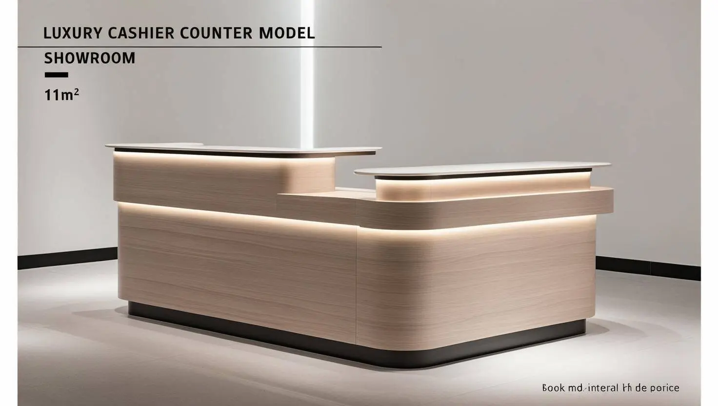 Mẫu quầy thu ngân sang trọng cho showroom