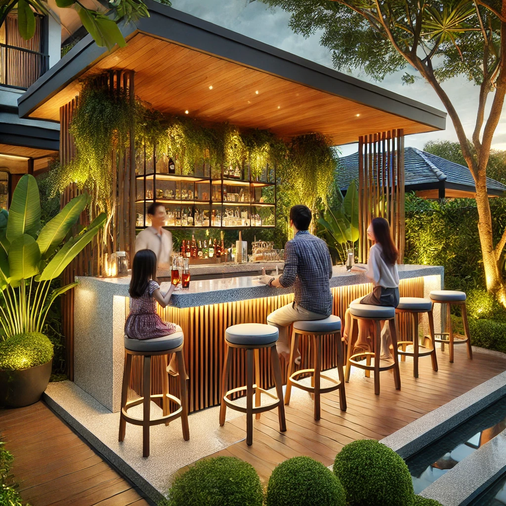 Quay-Bar-Gia-Dinh-Hien-Dai-2 Quầy Bar Gia Đình Hiện Đại