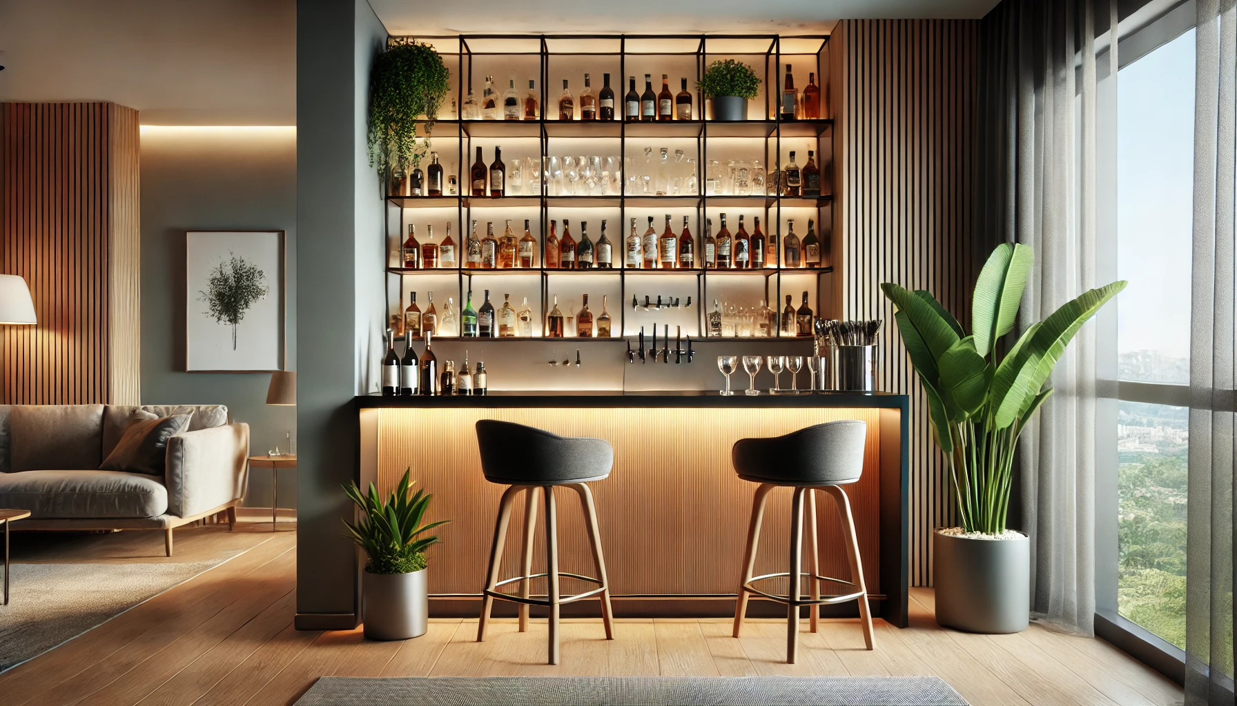 Quay-Bar-Nho-Trong-Nha-3 Quầy Bar Nhỏ Trong Nhà