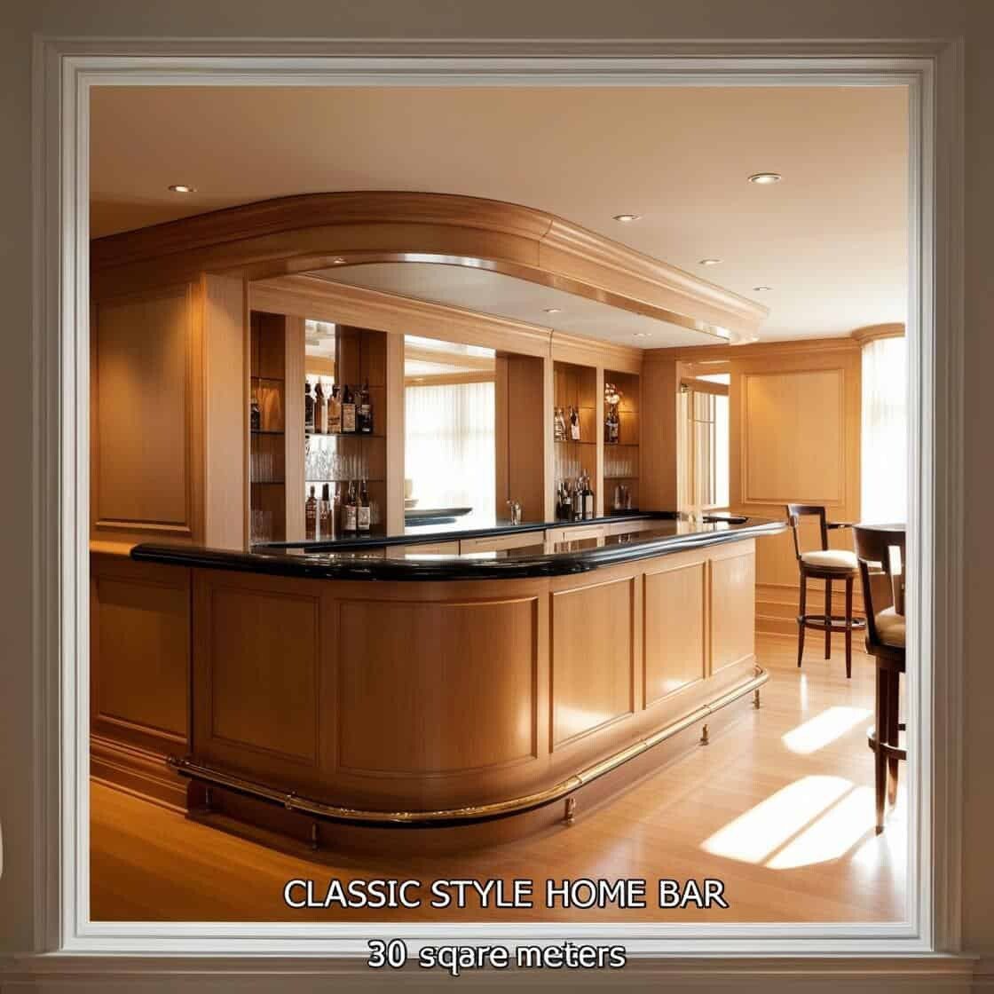 Quầy Bar Gia đình Phong Cách Cổ điển
