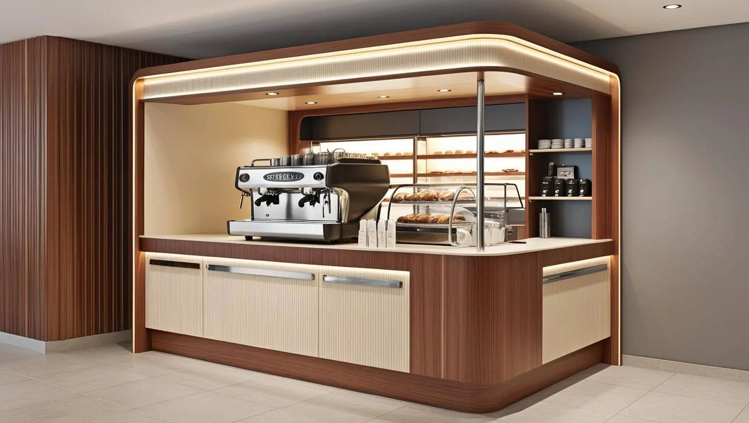 Quầy cafe nhỏ gọn (2) Quầy cafe nhỏ gọn (2)