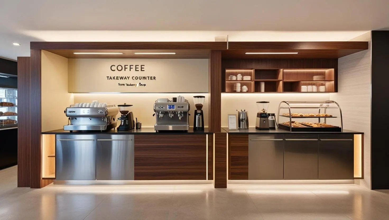 Quầy cafe nhỏ gọn (4) Quầy cafe nhỏ gọn (4)