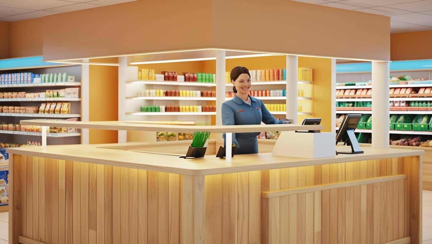 Quầy Thu Ngân Cho Siêu Thị Mini