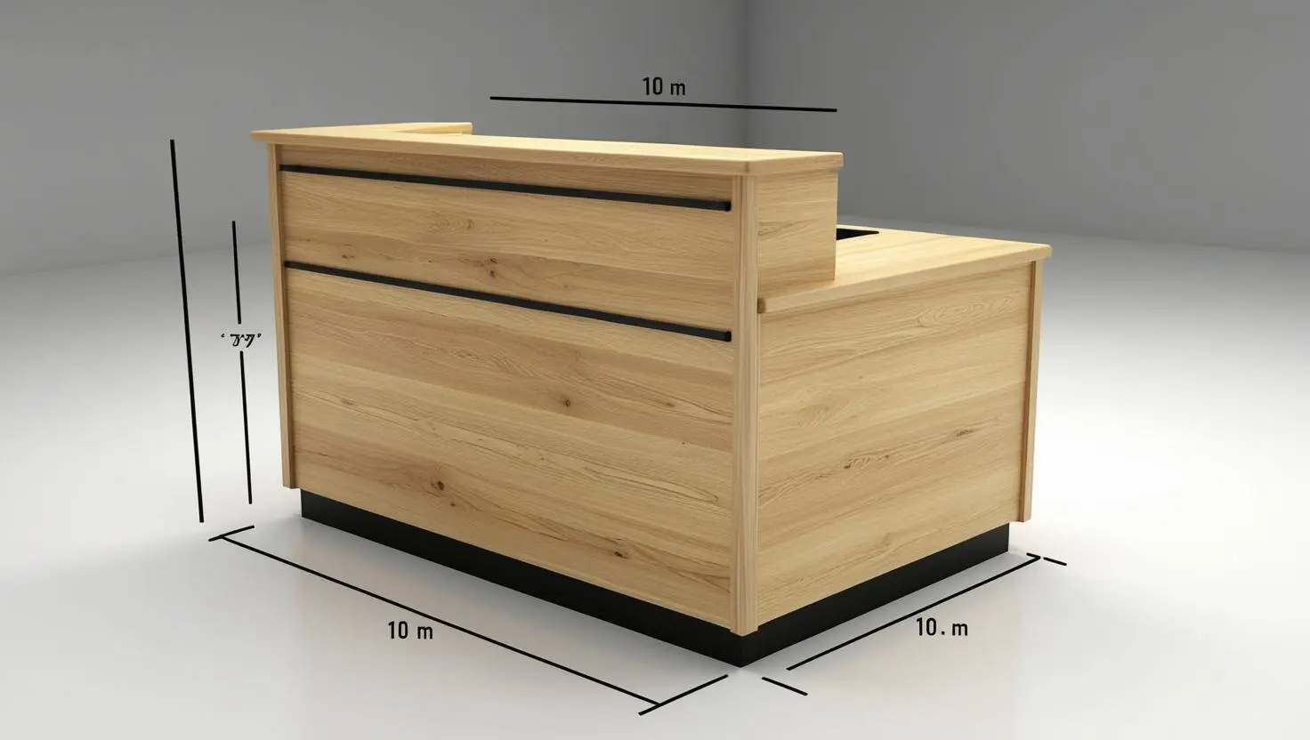 Quầy thu ngân gỗ tự nhiên (10)