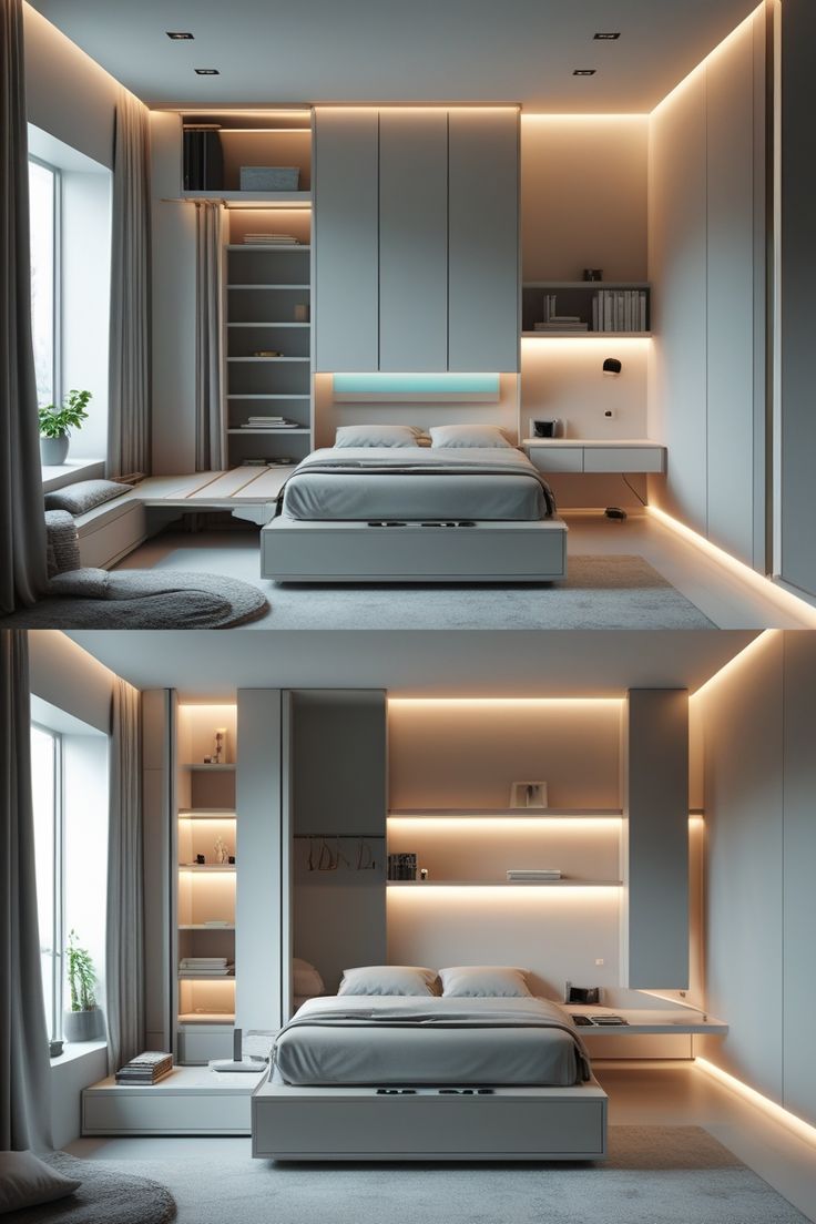 Thi công nội thất chung cư 2 phòng ngủ (1) Thi công nội thất chung cư 2 phòng ngủ (1)