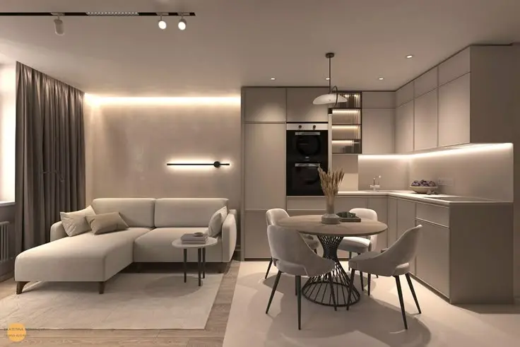 Thi công nội thất chung cư tối giản (5)