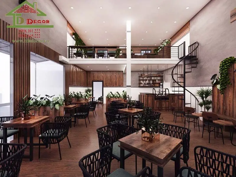 Thiết kế quán cafe bể sữa 2