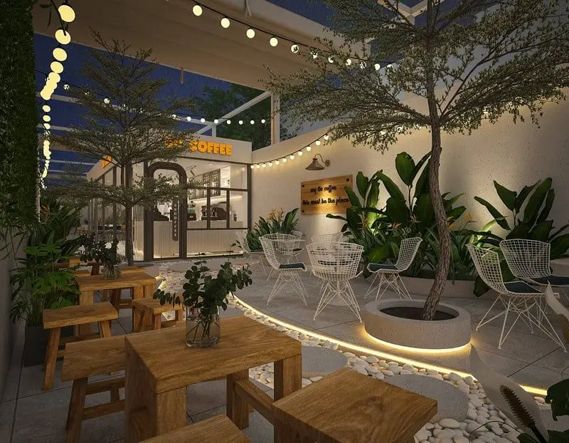 Quán cafe sân vườn