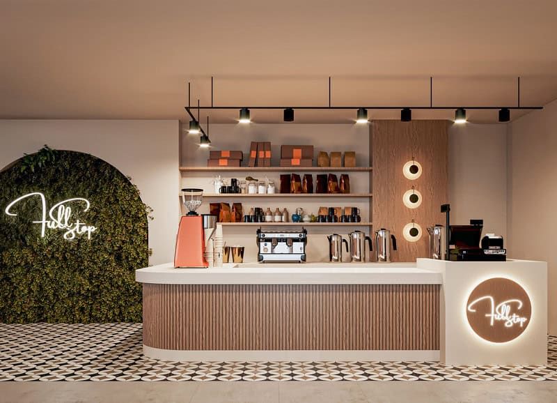 Quầy bar cafe thiết kế đẹp