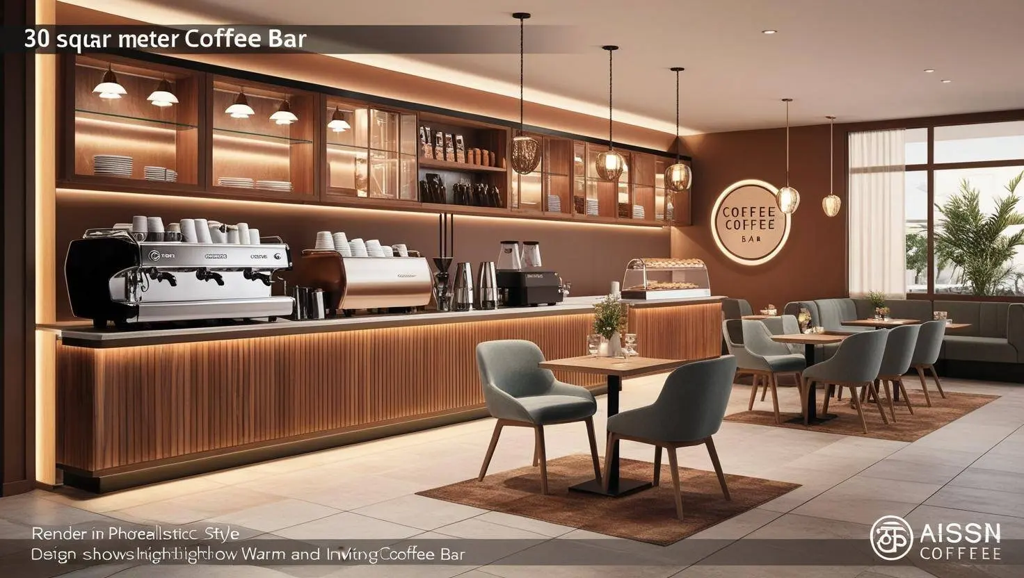 Thiết kế quầy pha chế cafe (2)