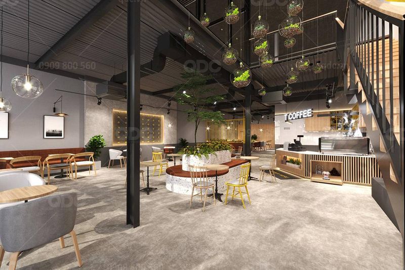 Thi Công Quán Cafe Theo Concept 13 Thi công quán cafe t coffee