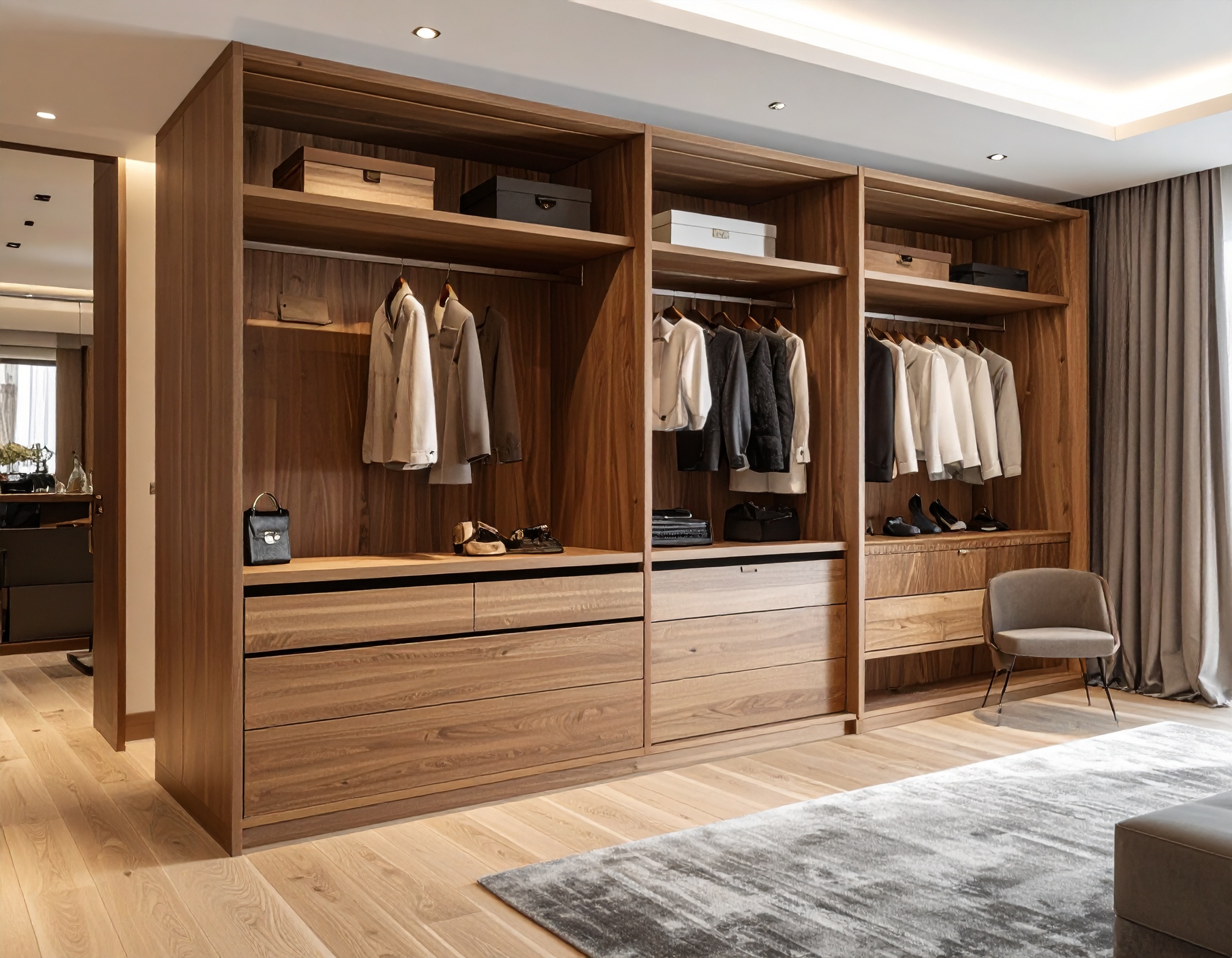 Tủ Quần Áo Gỗ Có Kệ Trưng Bày 11 Tủ Quần Áo Gỗ Có Kệ Trưng Bày 11