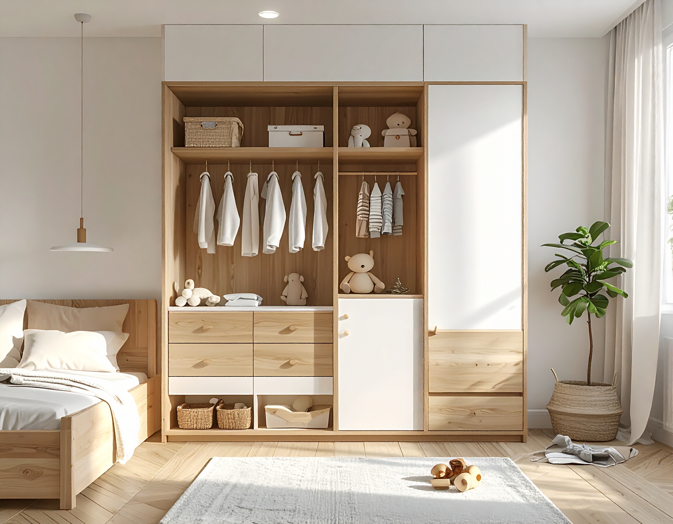 Tủ Quần Áo Trẻ Em 2 Tủ Quần Áo Trẻ Em 2